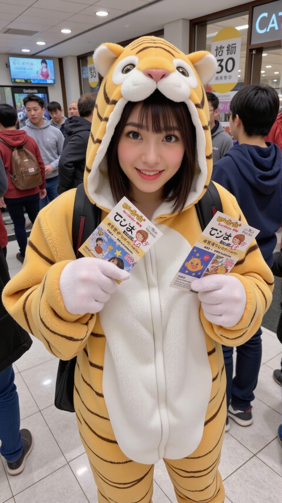 Ep67.ショッピングモールの子供雑貨店のオープンイベントで着ぐるみでビラ配って宣伝します。まずはトラさんでw