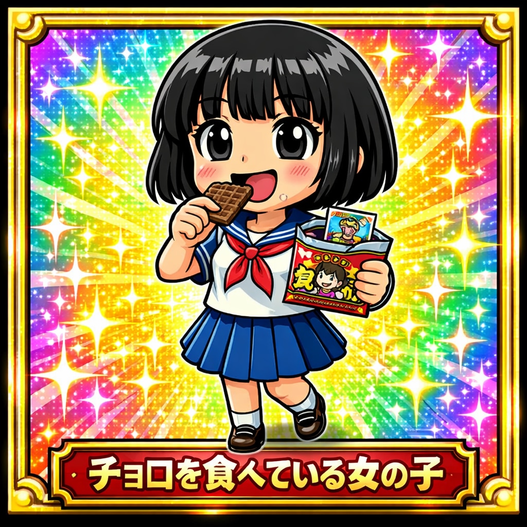 チョコを食べている女の子 | の人気AIイラスト・グラビア