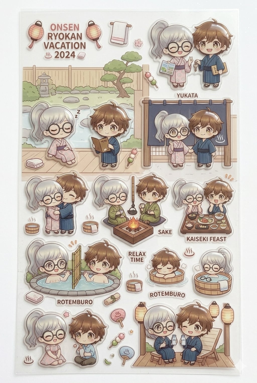 自キャラをシール化　作例４