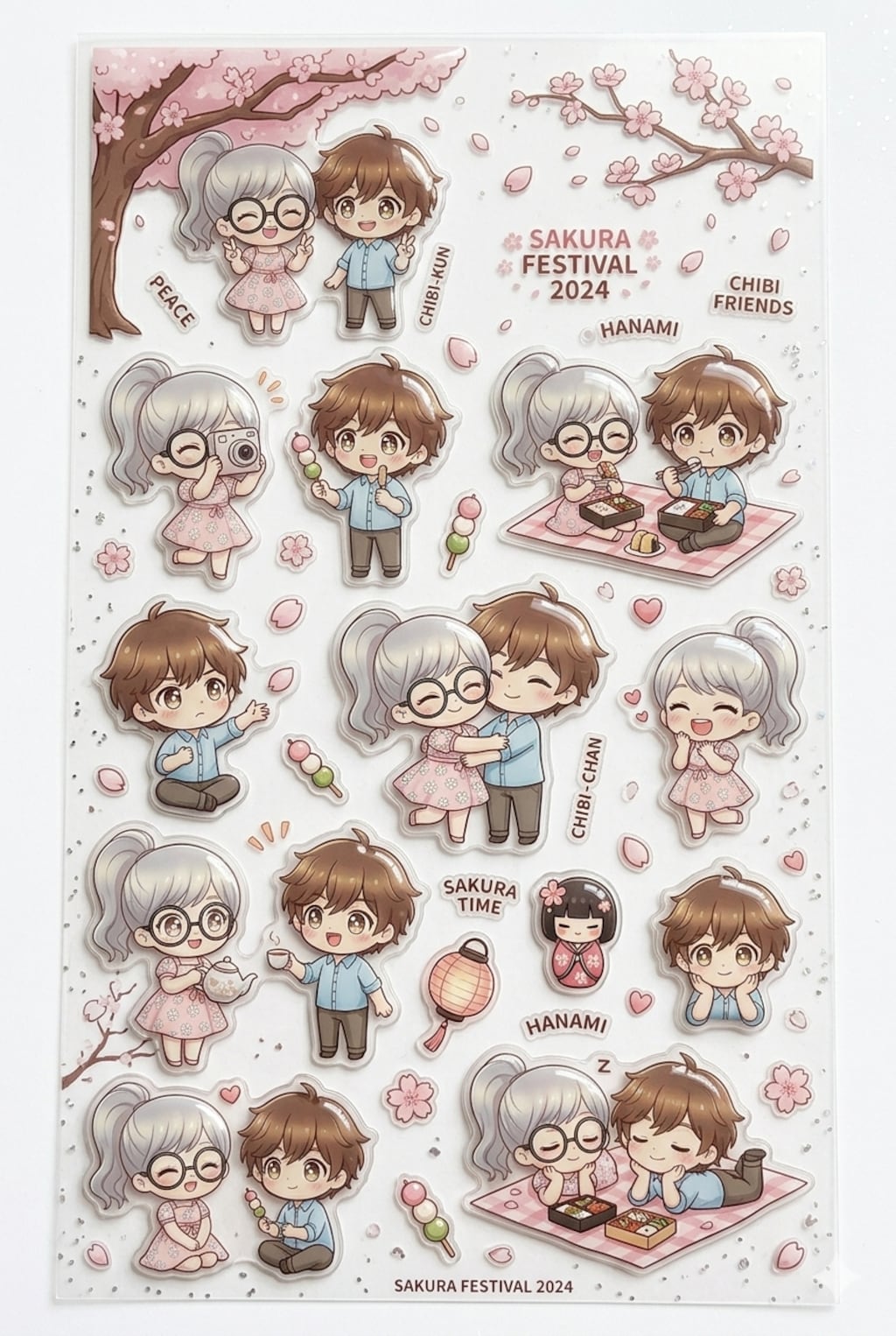 自キャラをシール化　作例４