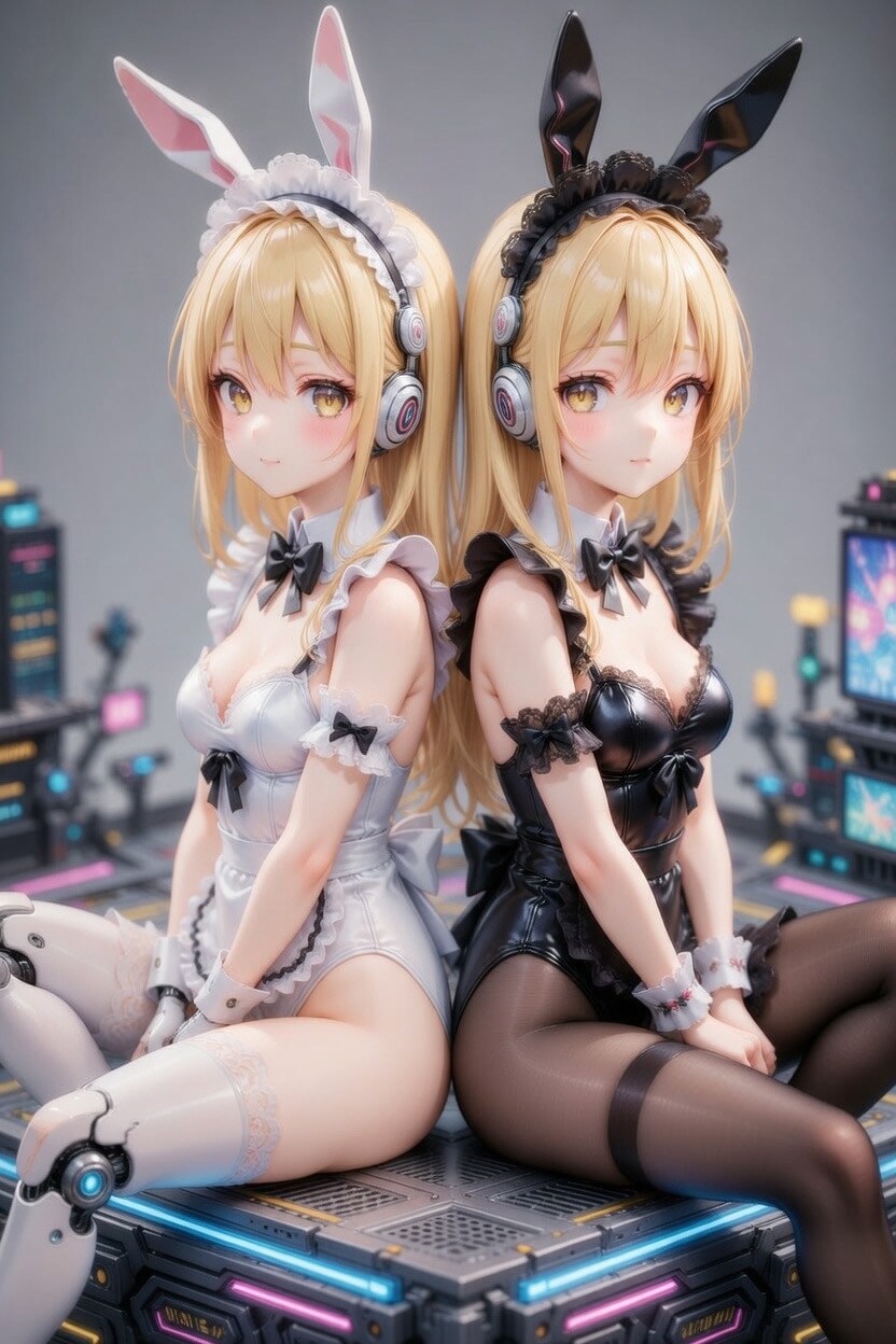 双子バニー
