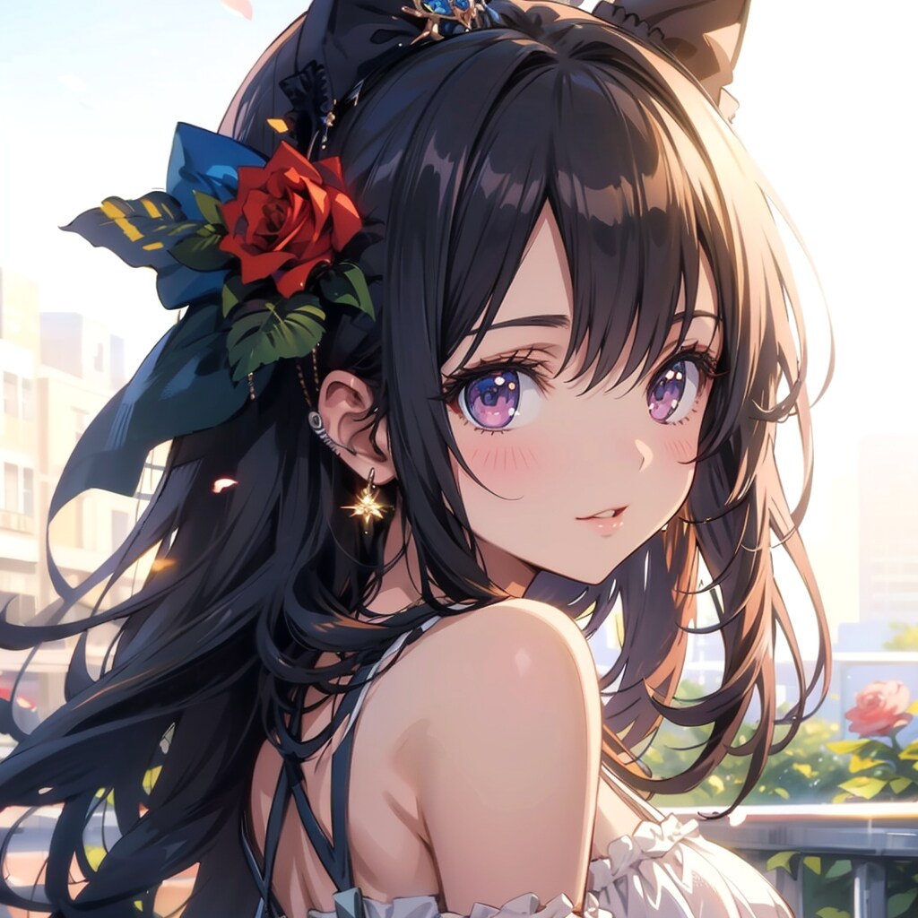 薔薇とイヤリング | の人気AIイラスト・グラビア