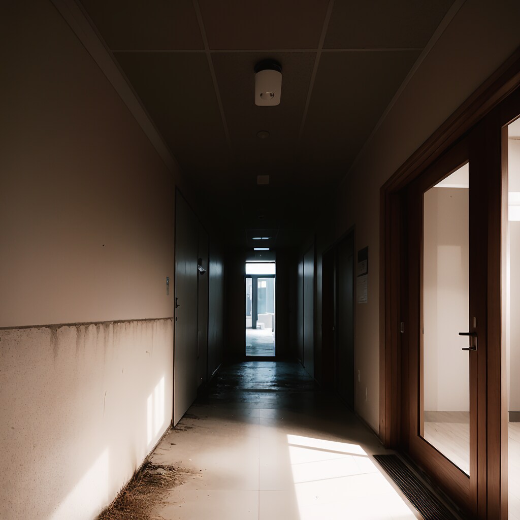 薄暗い廊下