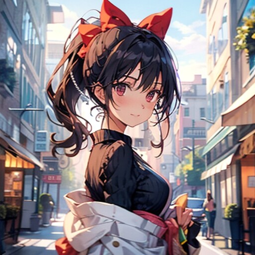 インスタ用の撮影をしてもらう少女 | の人気AIイラスト・グラビア