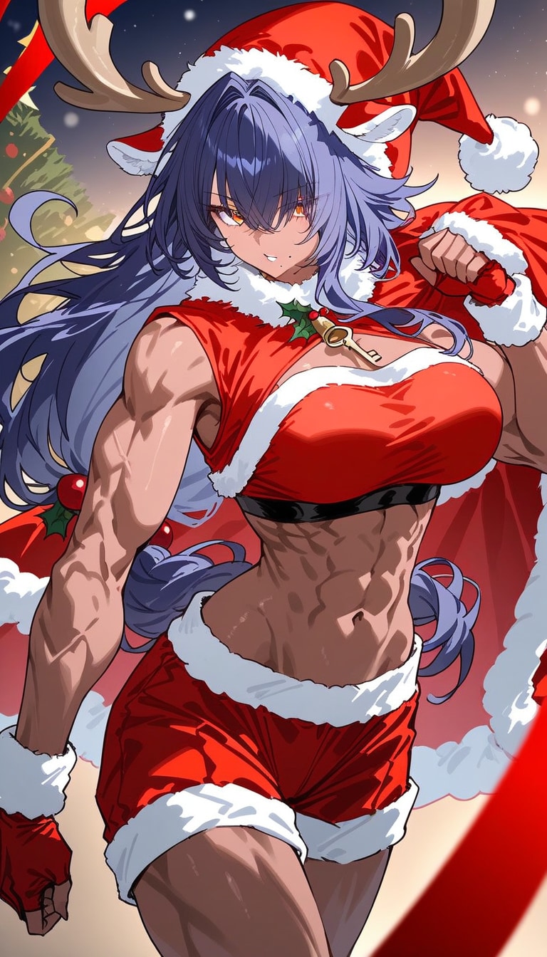 Joulupukki tarvitsee lihaksia‥‥ | の人気AIイラスト・グラビア