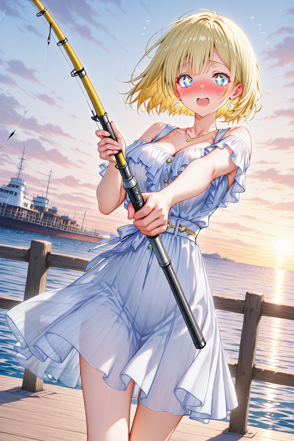 釣りデートの高揚 | の人気AIイラスト・グラビア