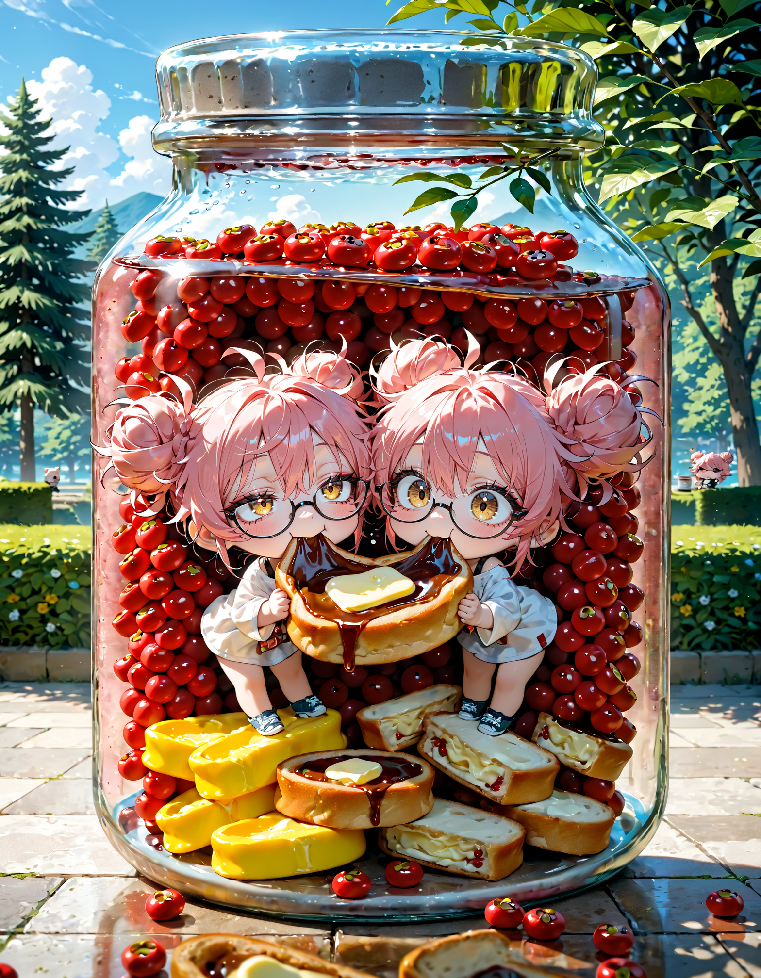 今日は何の日？　みんなのあんバターの日 | の人気AIイラスト・グラビア