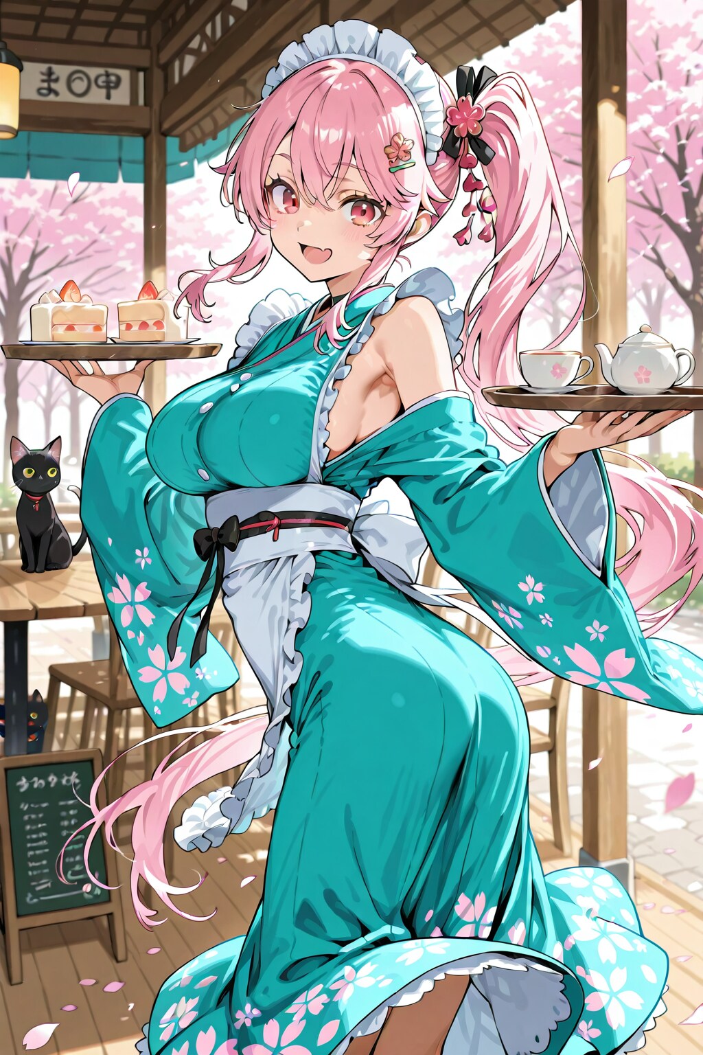 春の和メイドカフェ🌸
