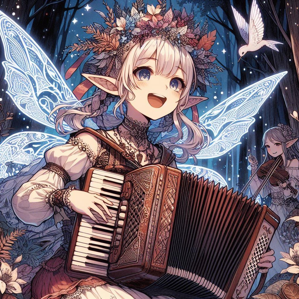 アコーディオンなエルフちゃん