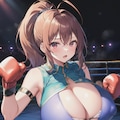 胸ポチ爆乳ちゃんとボクシング 2枚目