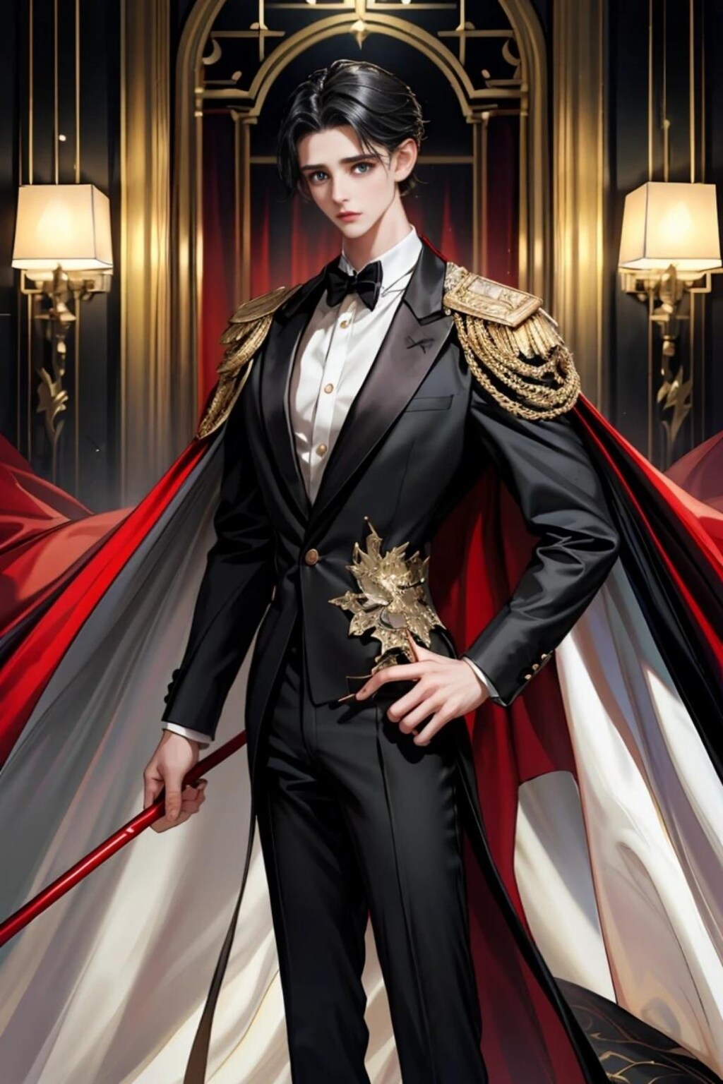 美男子　王子　夜会への支度