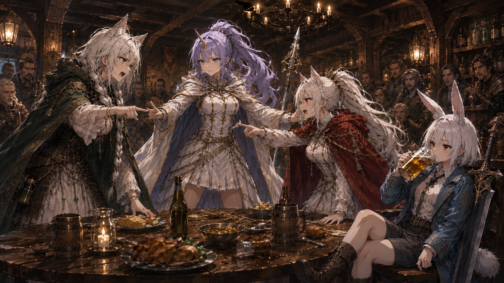 酒場の4人娘