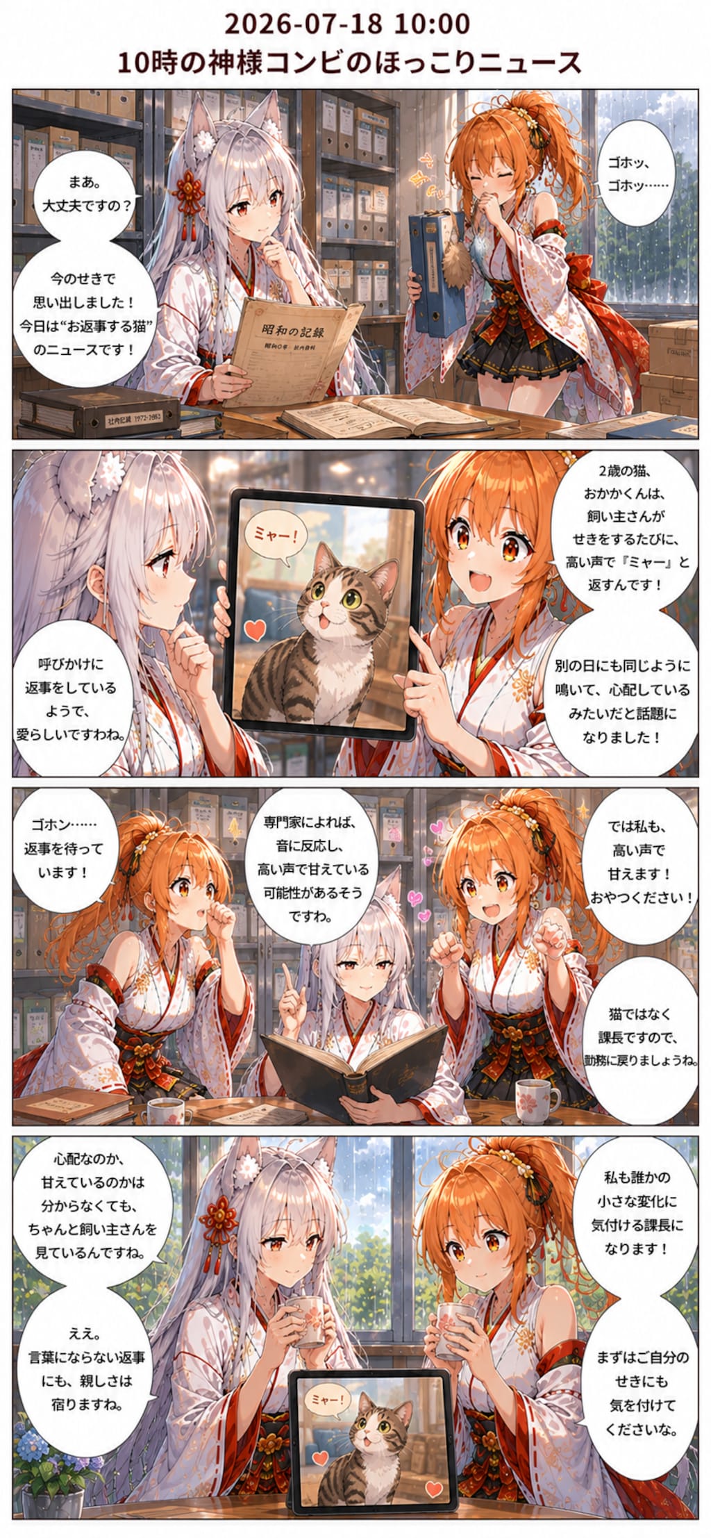 毎日漫画　10時　ほっこりニュース