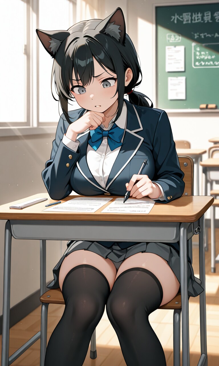 進路に迷う少女