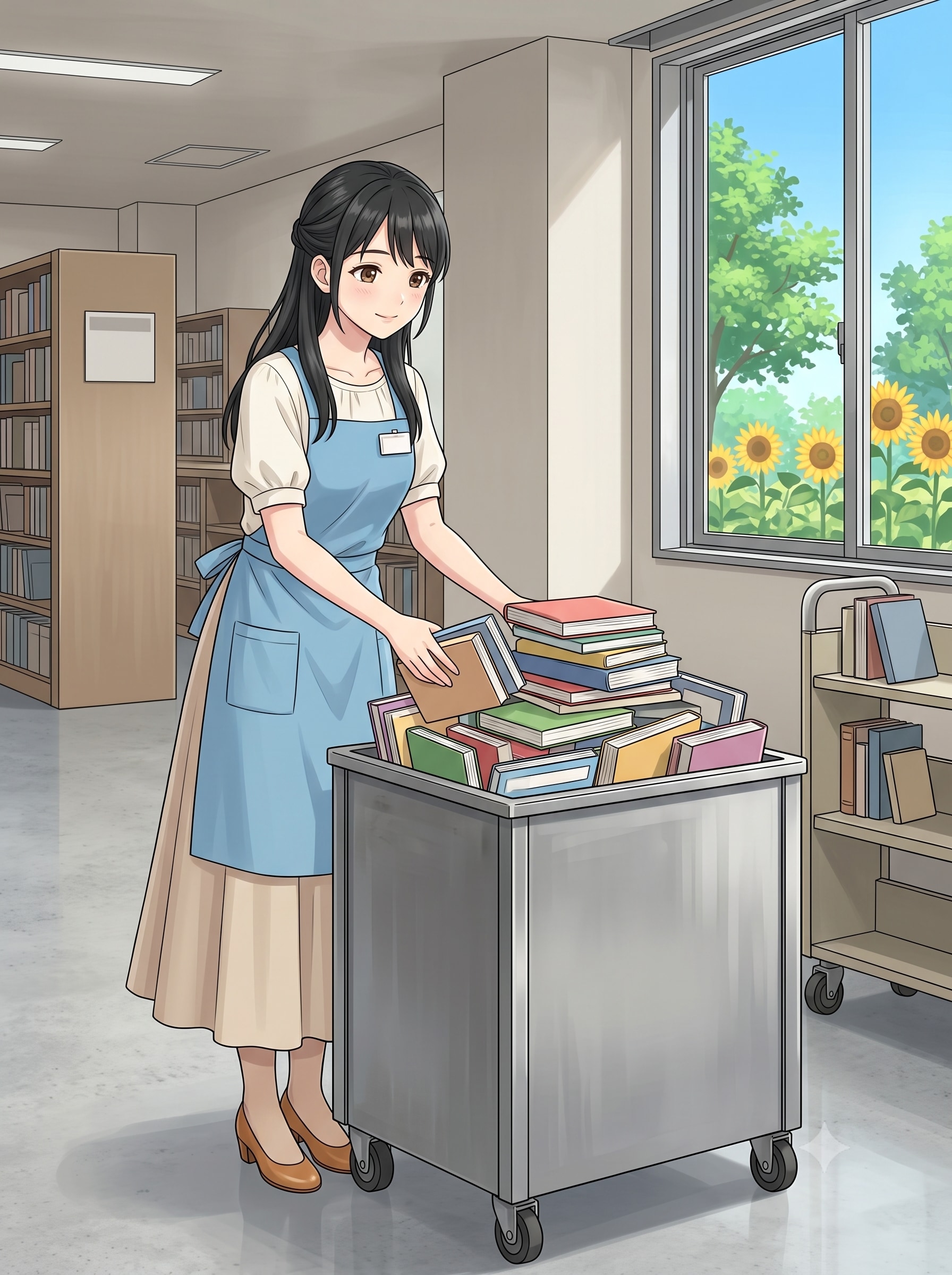 本屋の女性