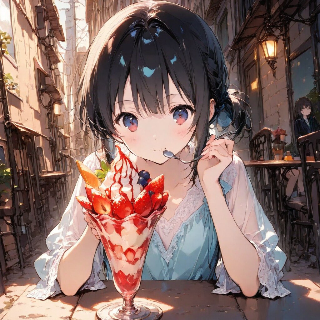 フルーツパフェ | の人気AIイラスト・グラビア