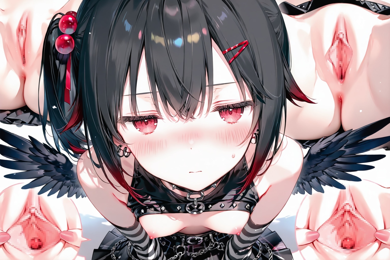 そ、そのまま目ぇ瞑ってろよ、オマエのことムカついたから、つつき回す
