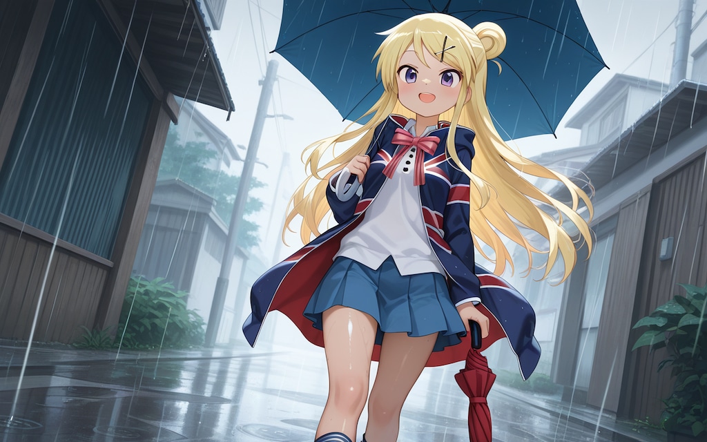 【九条カレン】雨散歩