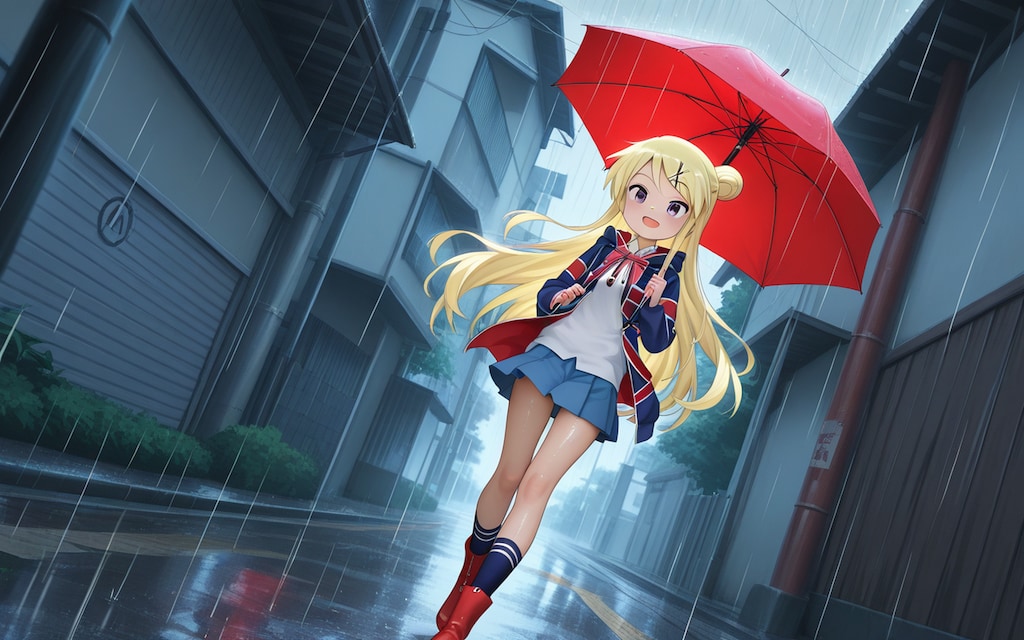 【九条カレン】雨散歩