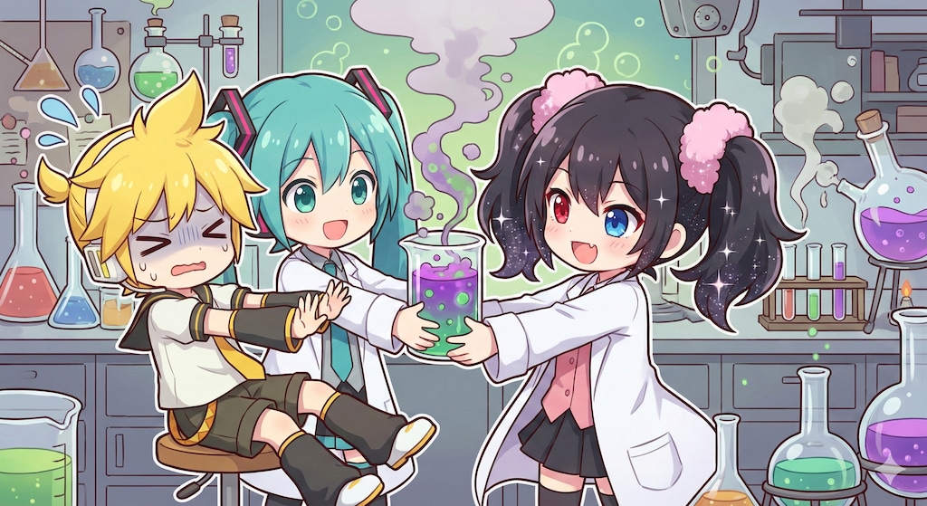 イケメン化薬の実験に付き合うレン君💦