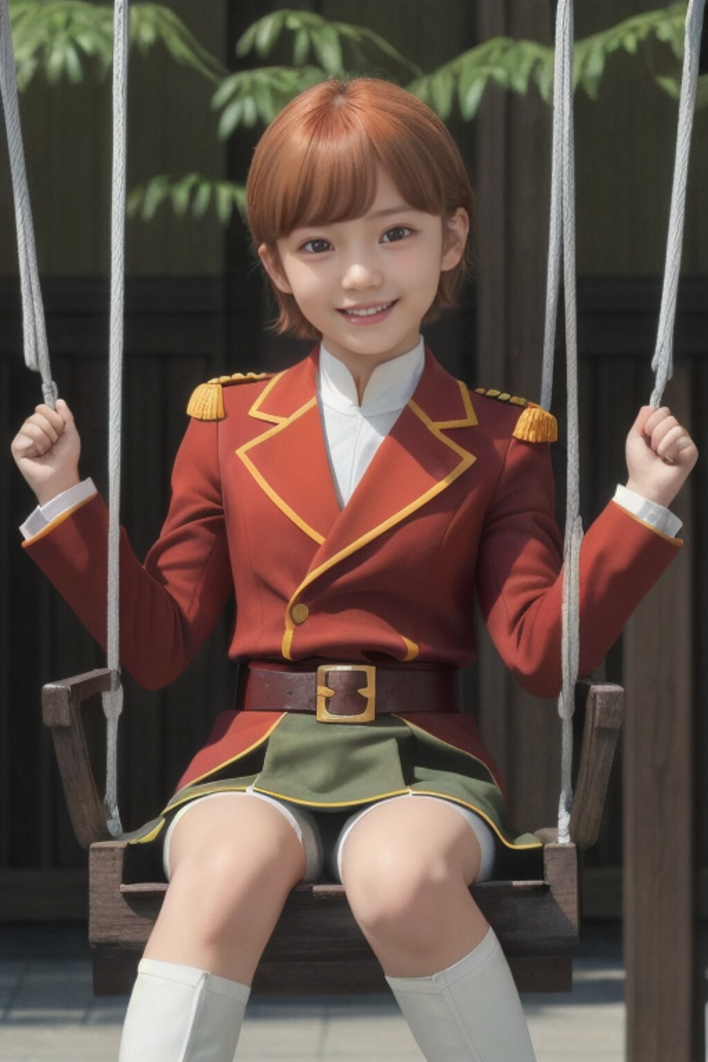 公園で遊ぶミネバコスちゃん