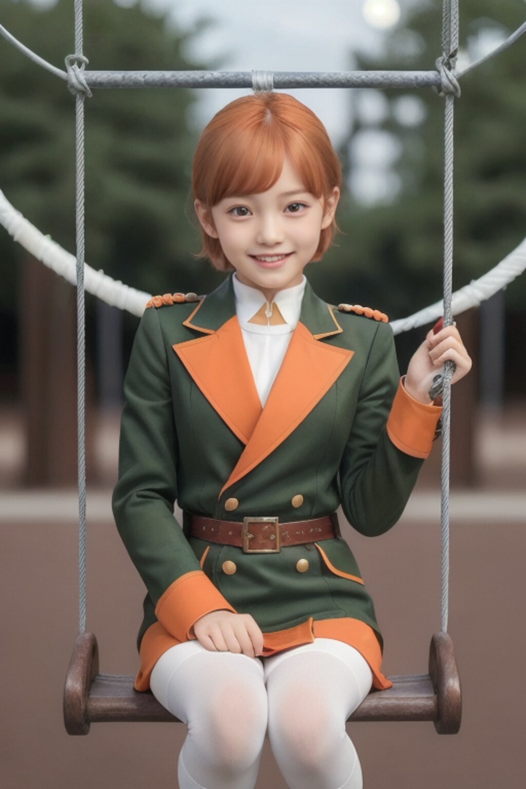 公園で遊ぶミネバコスちゃん