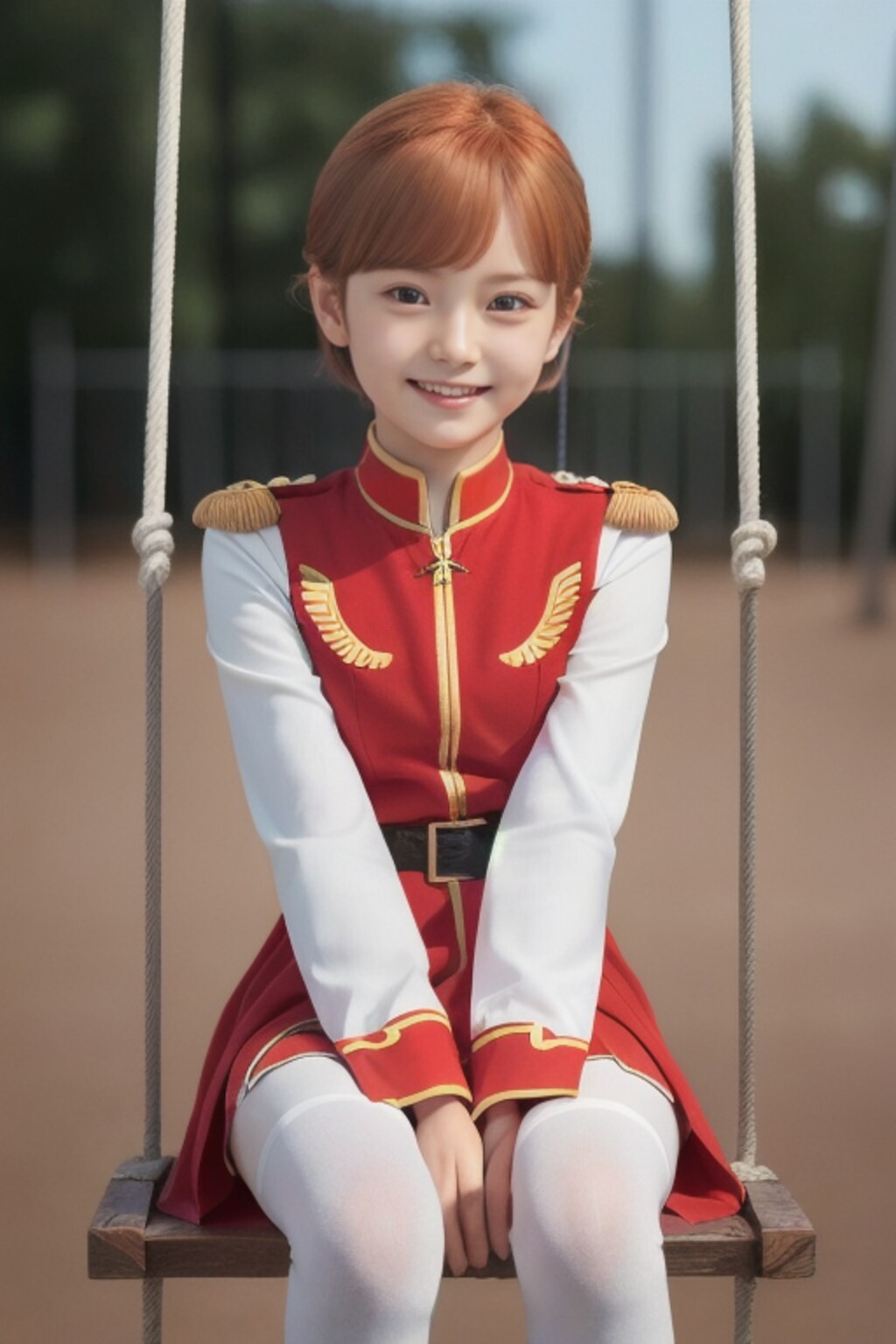 公園で遊ぶミネバコスちゃん