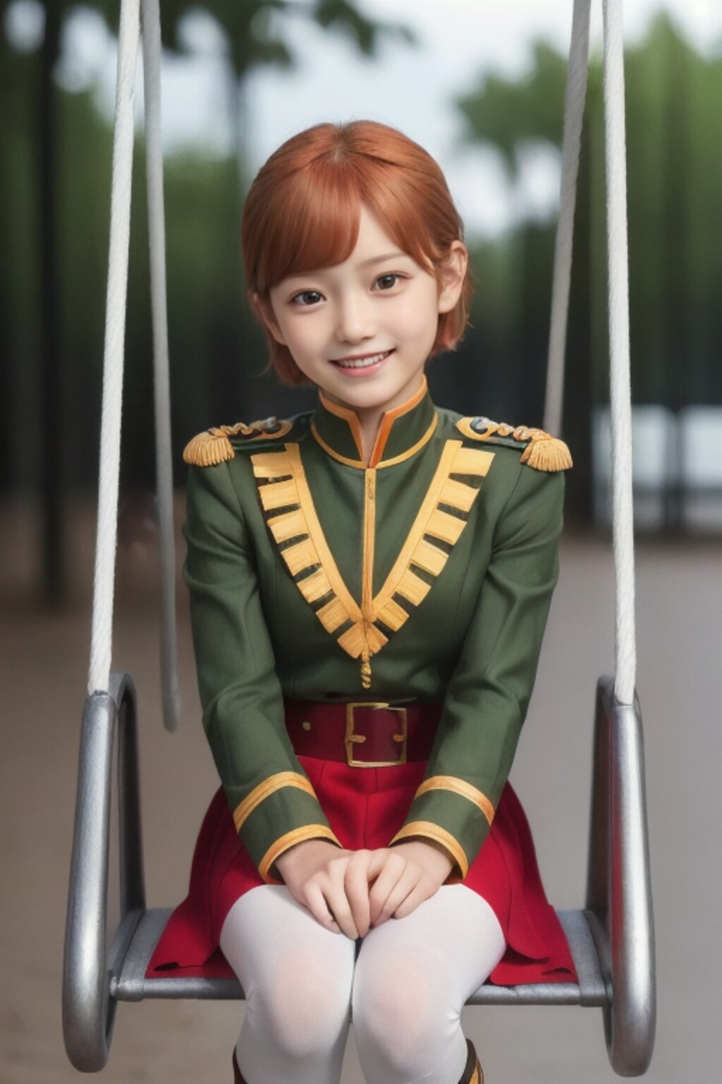 公園で遊ぶミネバコスちゃん