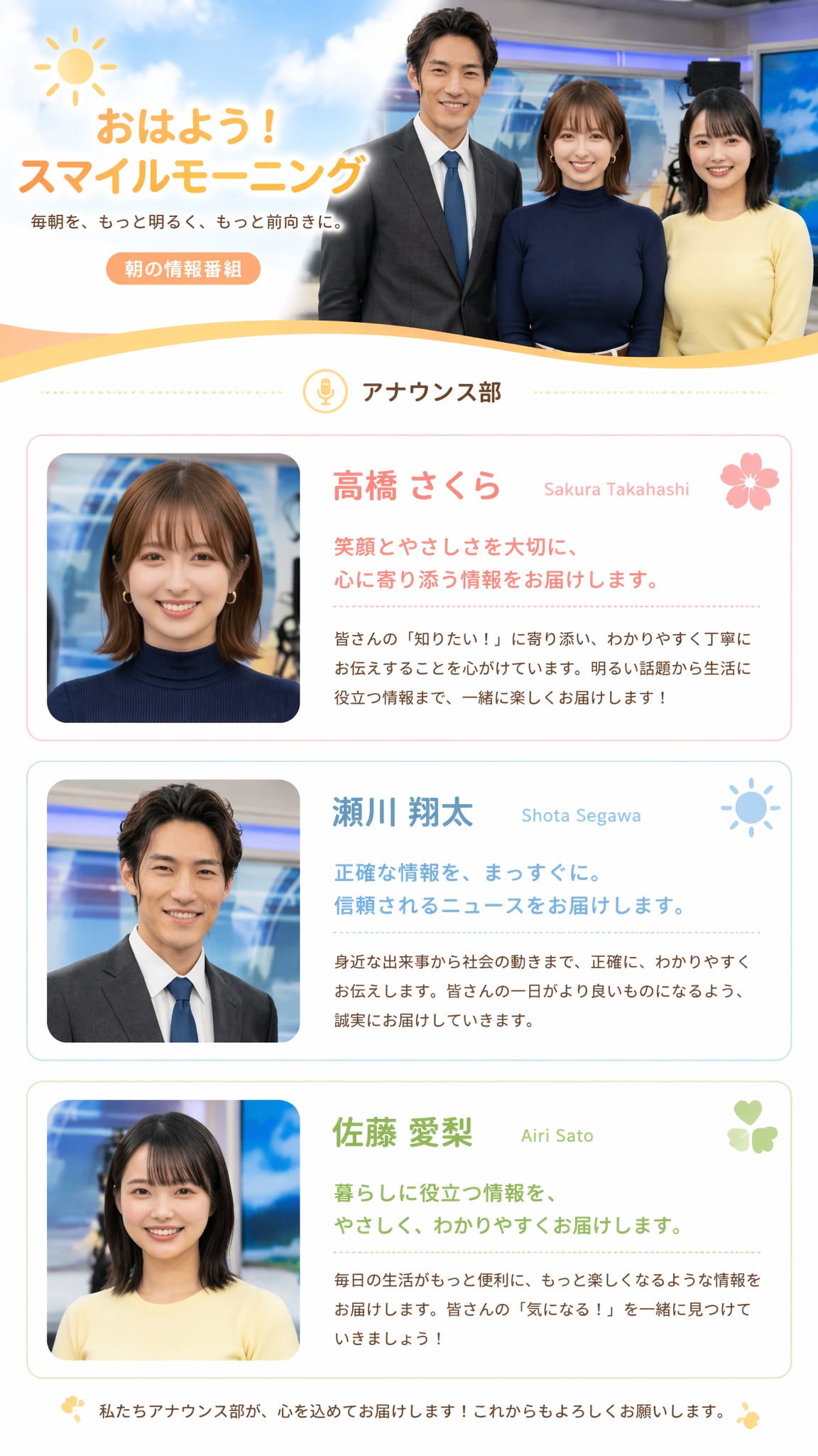 番組紹介風