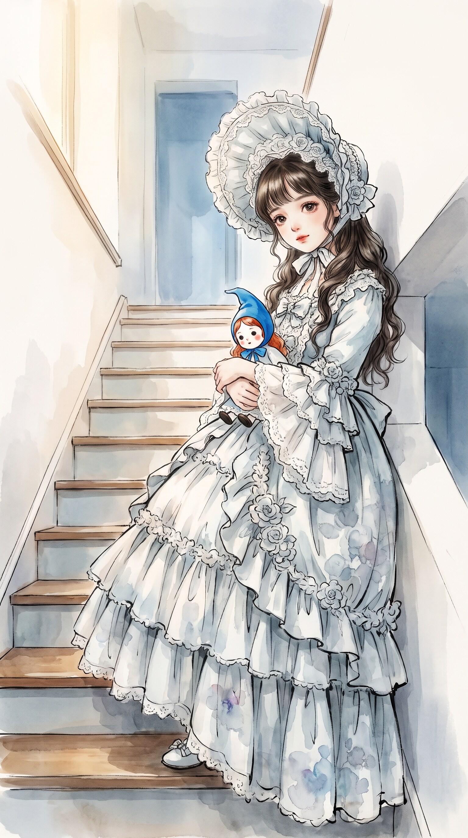蒼白花冠階梯夢想 | の人気AIイラスト・グラビア