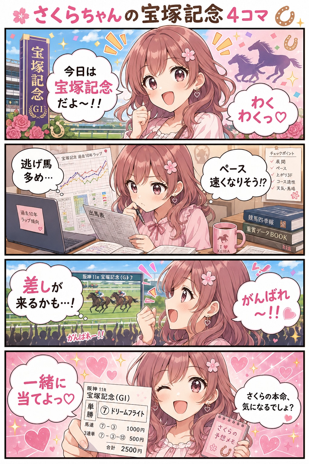 うちのアシスタントさくらちゃんの宝塚記念