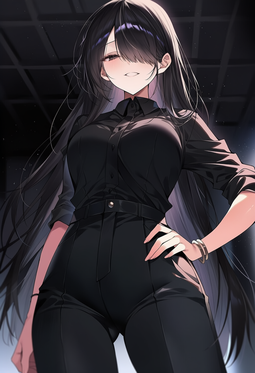 黒パンツの娘