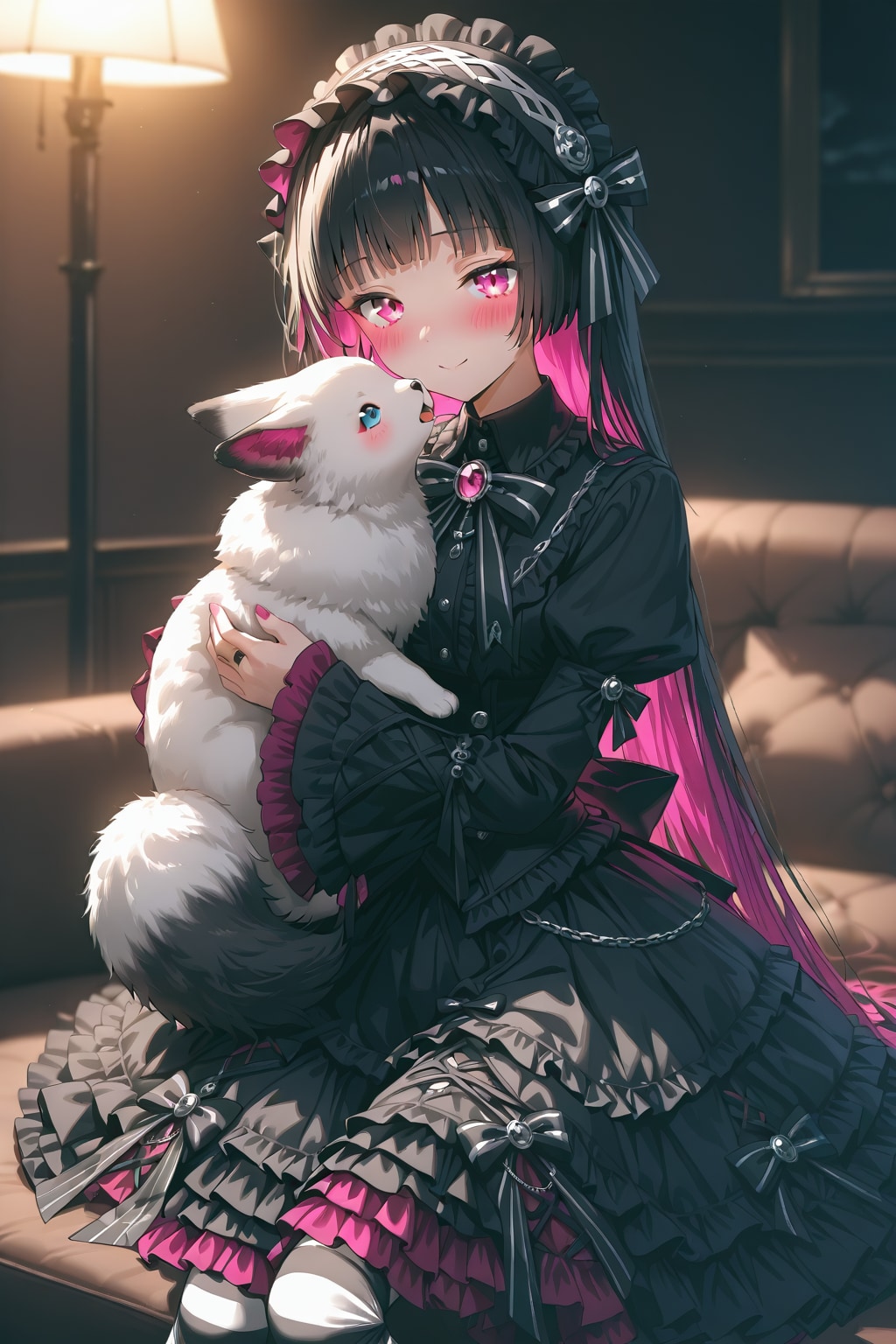 ゴスロリと白い…