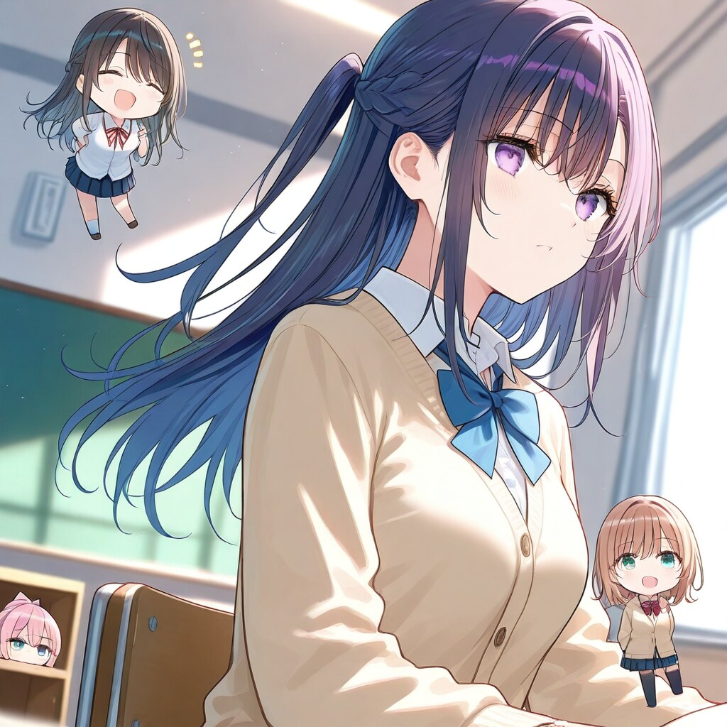 テンション高いクラスメイト達と学級委員長