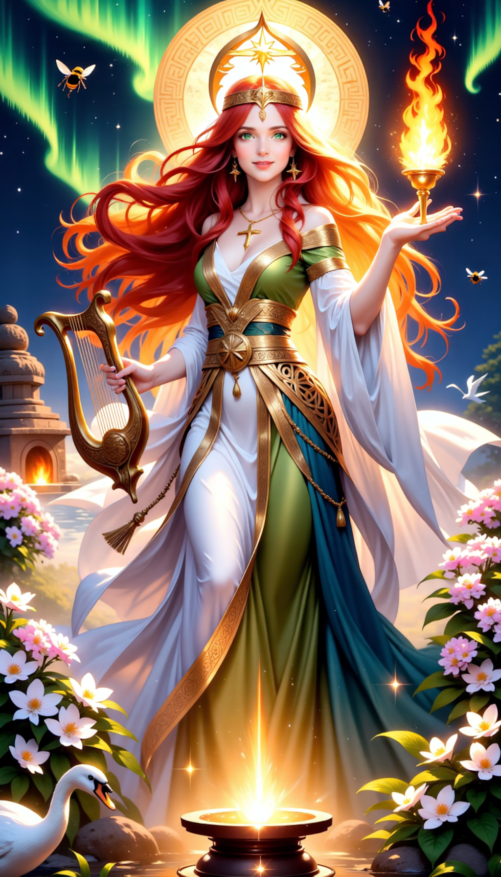 ブリジット：ケルト神話の火・詩・癒し・鍛冶・春の再生の女神　属性多すぎない？