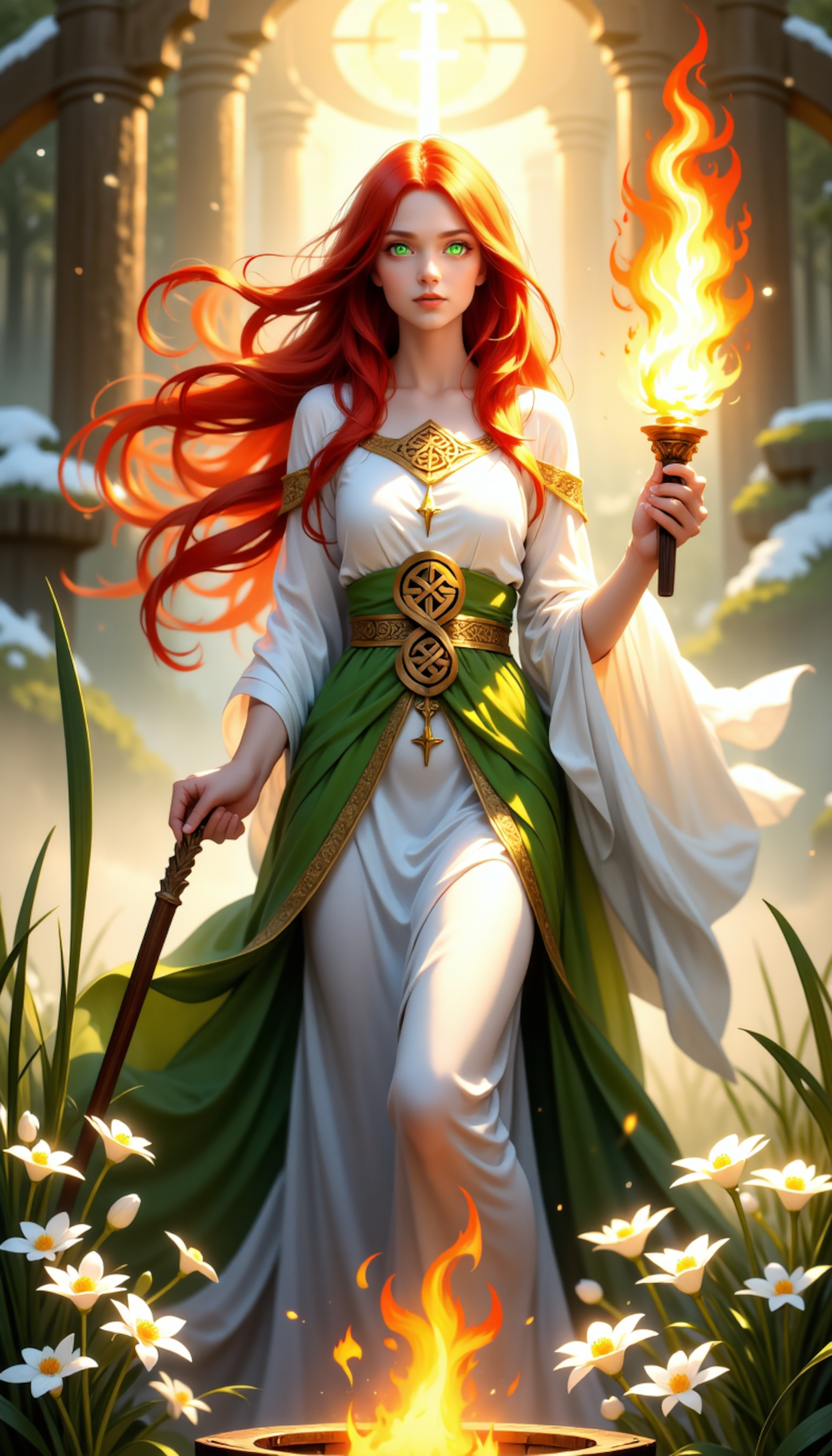 ブリジット：ケルト神話の火・詩・癒し・鍛冶・春の再生の女神　属性多すぎない？