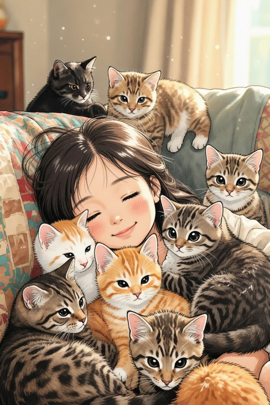 猫布団