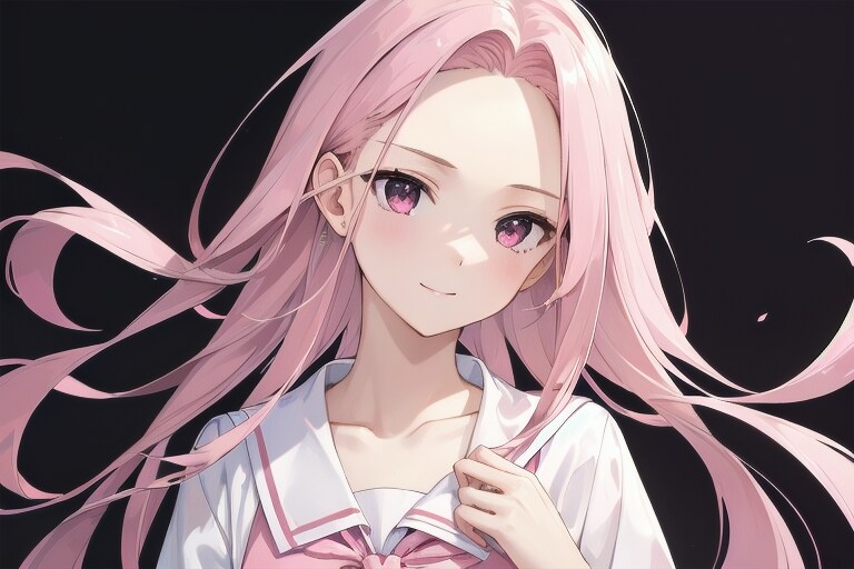 モノトーン -black and pale pink-  [不完全:-0.1]