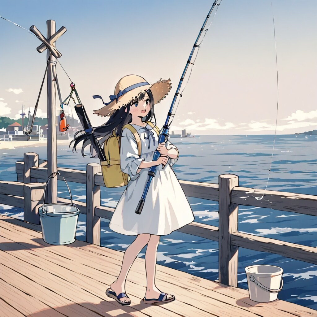 歩いて行ける海がある街 | の人気AIイラスト・グラビア