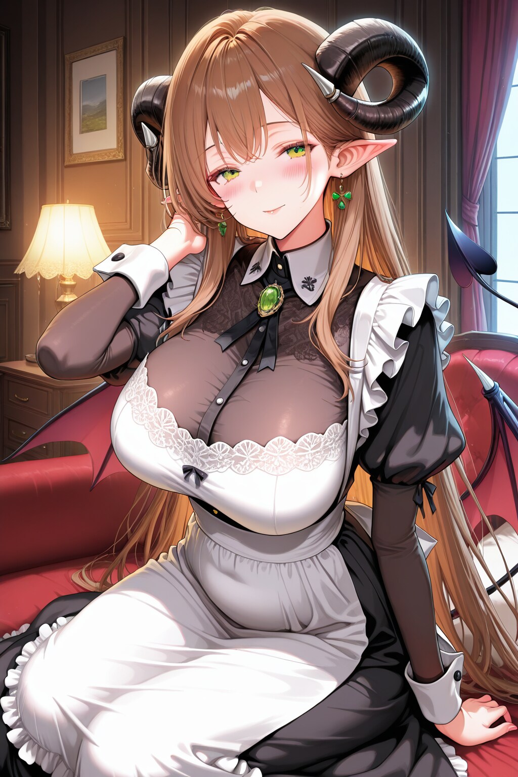 サキュバスメイドさん | の人気AIイラスト・グラビア