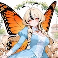 Ella - the butterfly girl - orange tip 4枚目