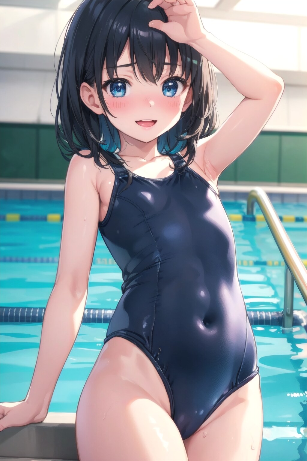 初めましてのスク水(ちちぷい生成機能)