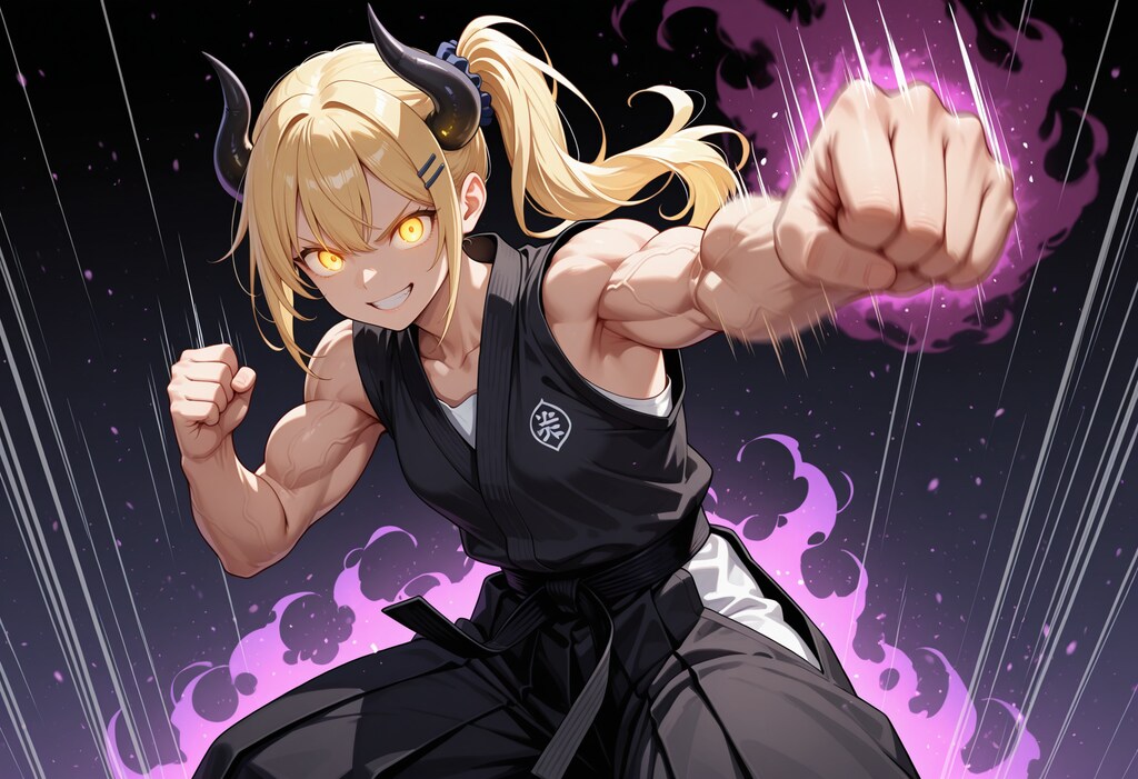女鬼高生さんの拳