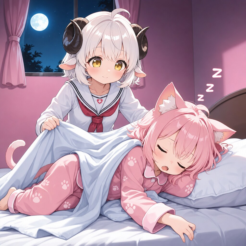 ねこさん、風邪ひきますよ。