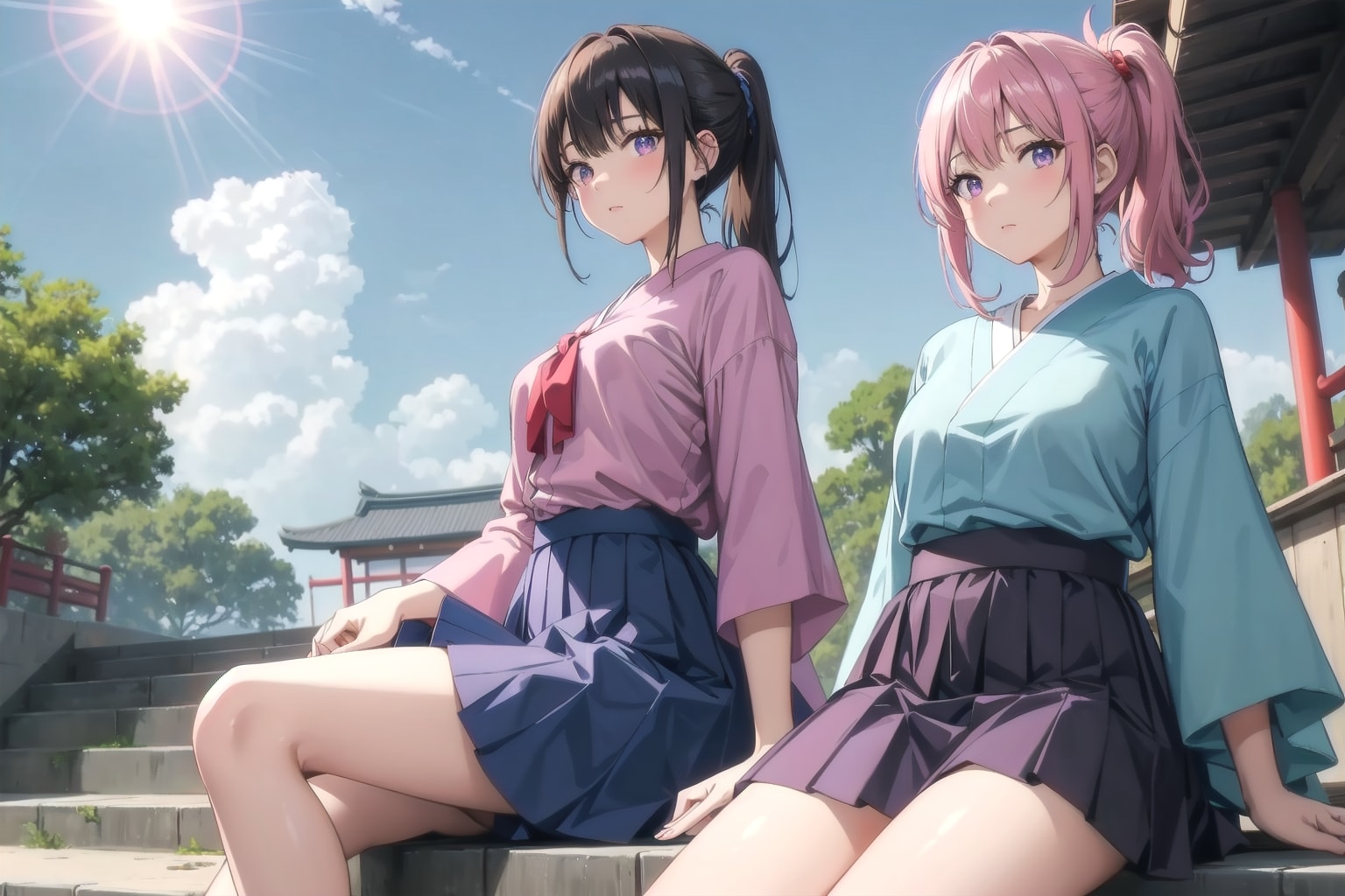 2人組 | の人気AIイラスト・グラビア