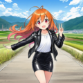 ららちゃん　田舎道歩き 3枚目