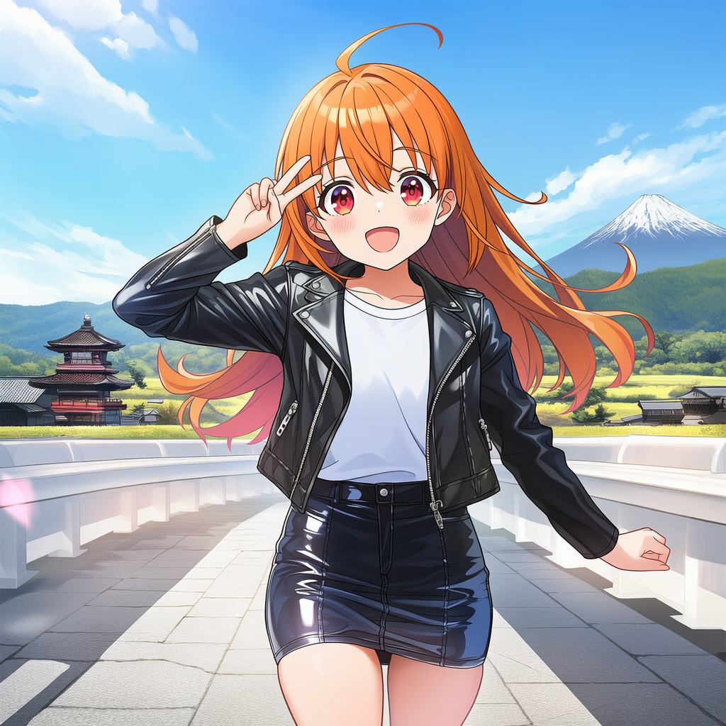 ららちゃん　田舎道歩き
