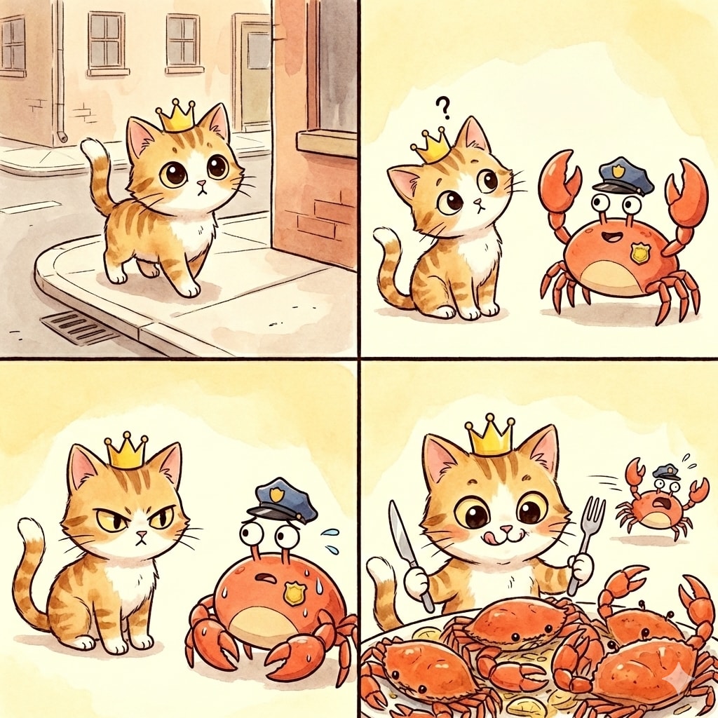 [たのしいおうた] かにのおまわりさん🦀👮