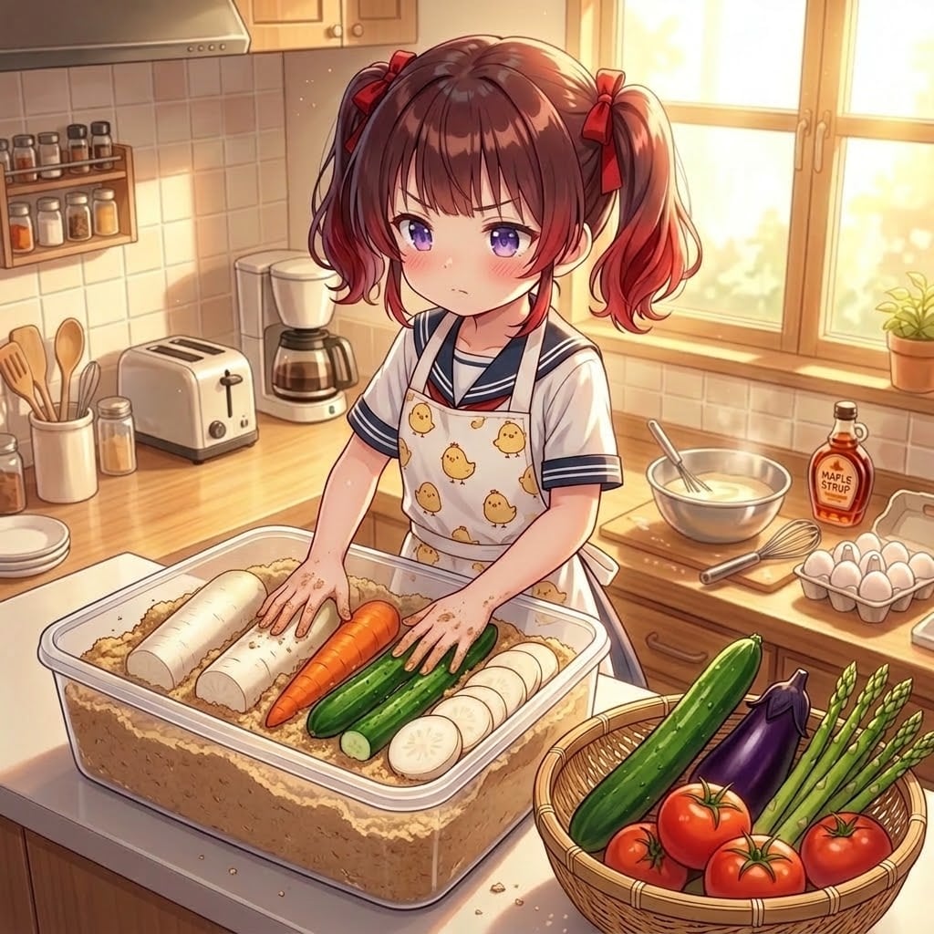 糠漬けだよ幼女ちゃん😆 | の人気AIイラスト・グラビア