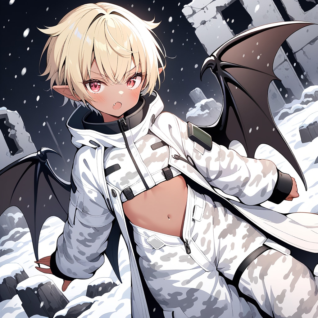雪迷彩服吸血鬼娘